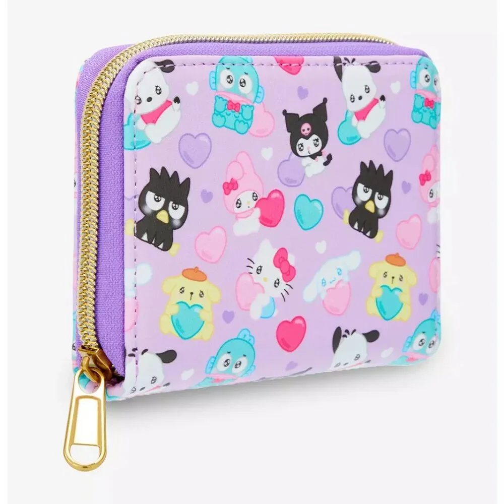 Loungefly Hello Kitty And Friends Hearts Mini Zipper Wallet - NWT - Picture 2 of 4